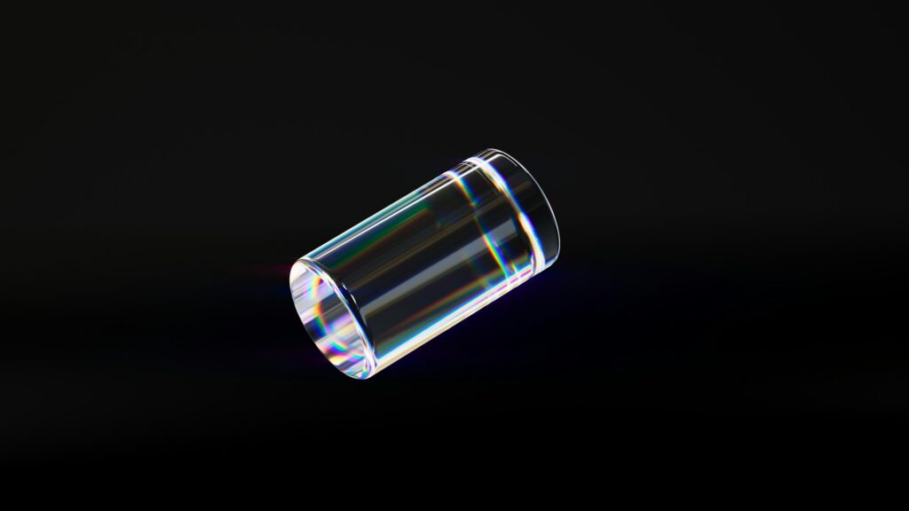 clear cylinder
